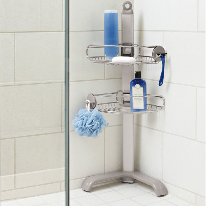 simplehuman Metal FreeStanding Shower Caddy & Reviews Wayfair.co.uk